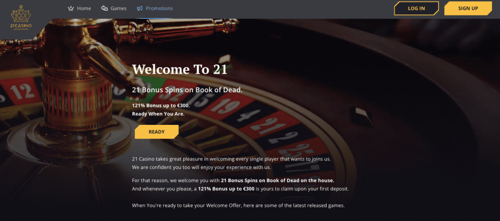 21casino Online Καζίνο