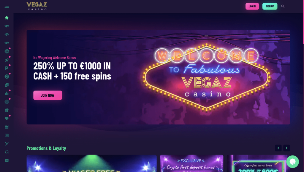Vegaz Online Καζίνο