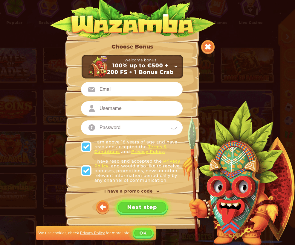 Wazamba Online Καζίνο